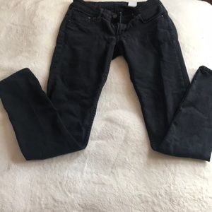 Black denim jeans